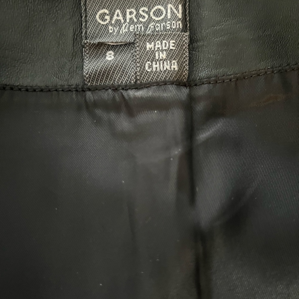 Garson Leather Skirt View 4